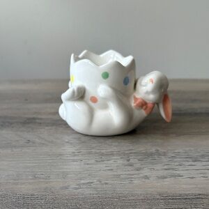 Yankee Candle White Bunny Candle Holder